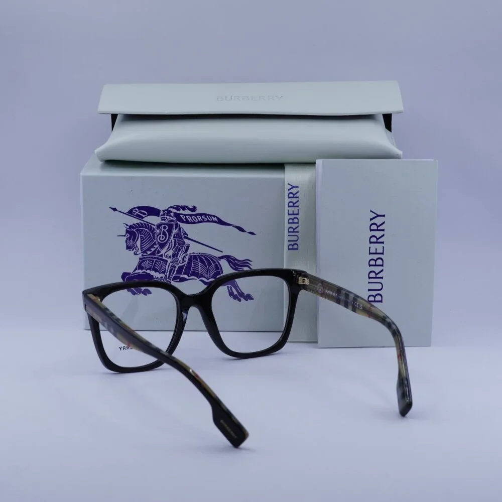 Burberry BE2347 3942 Square Eyeglasses 52mm – Black - Picture 9 of 10